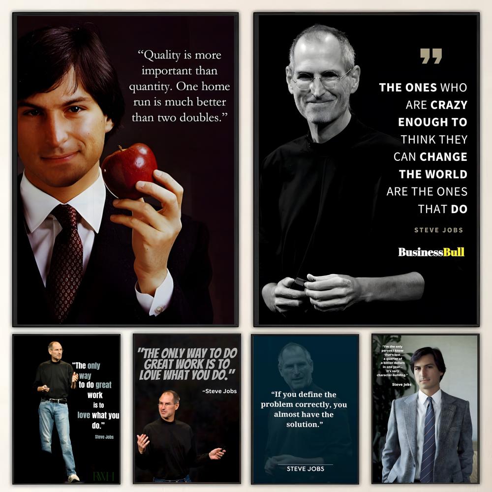 Home Decor Jobs - ملصق بنمط S-Steve J-Jobs Q-Quotes، فن