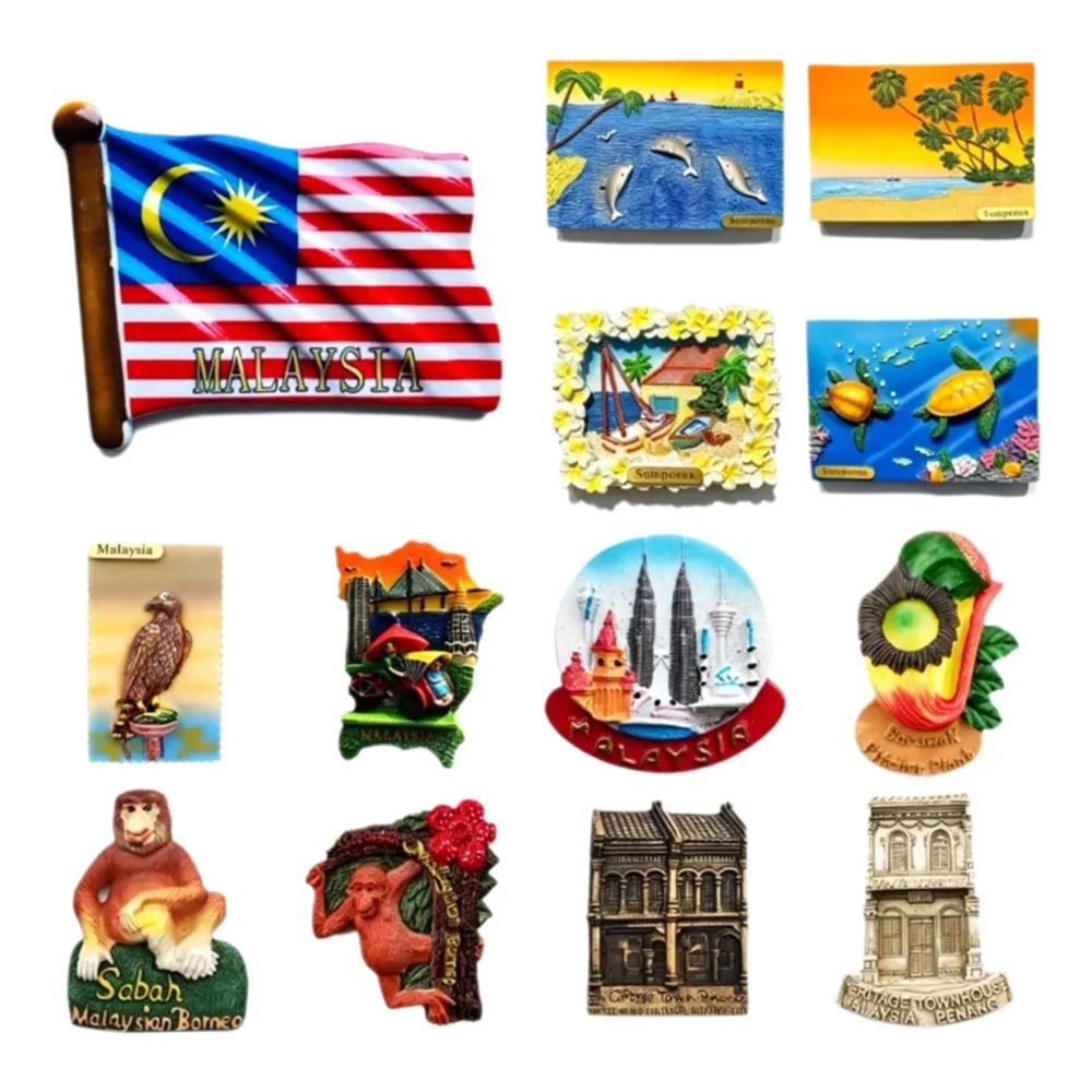 Home Decor Kuala Lumpur - مغناطيسات ثلاثية الأبعاد للثلاجة من ماليزيا،