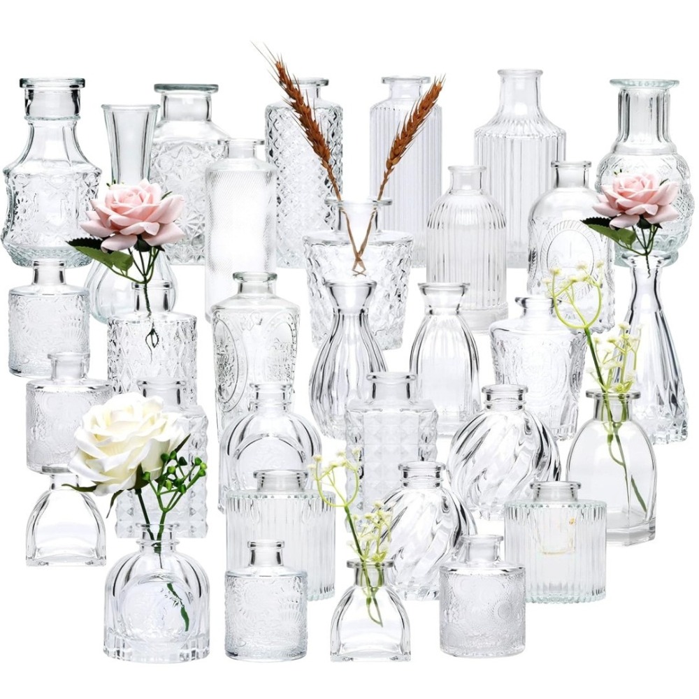 Terrarium Glass Bottle - 10 قطع من المزهريات الزجاجية الصغيرة