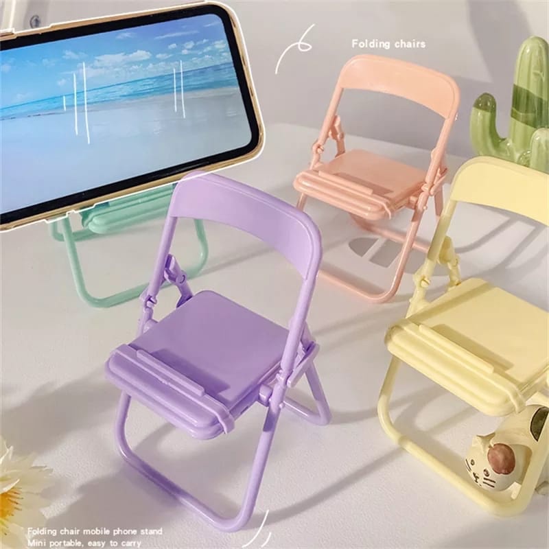 Home Decor Accessories - حامل هاتف على شكل كرسي لطيف،