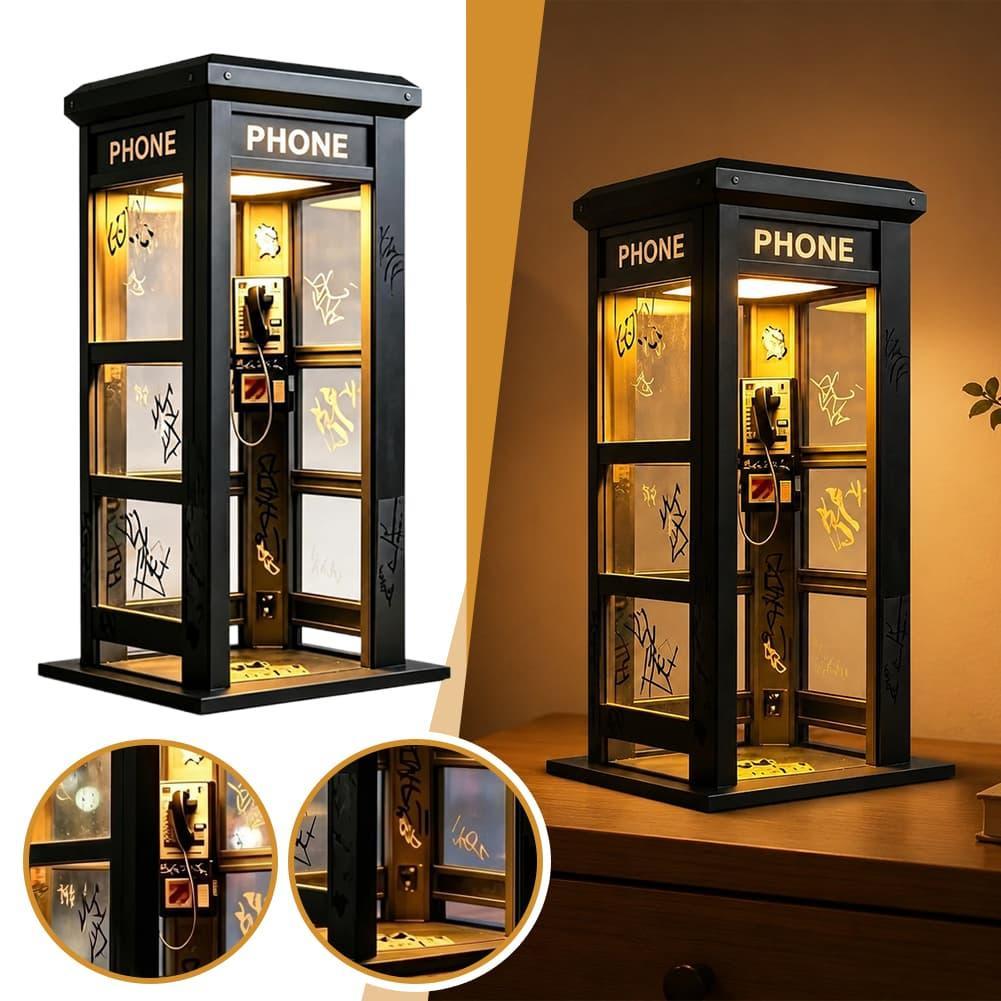 Home Decor Lighting - مصباح طاولة على شكل كشك هاتف