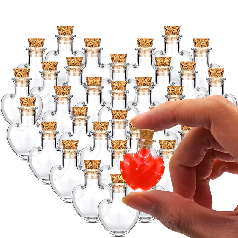Terrarium Glass Bottle - 10 قطعة 22x26 مللي متر الزجاجات