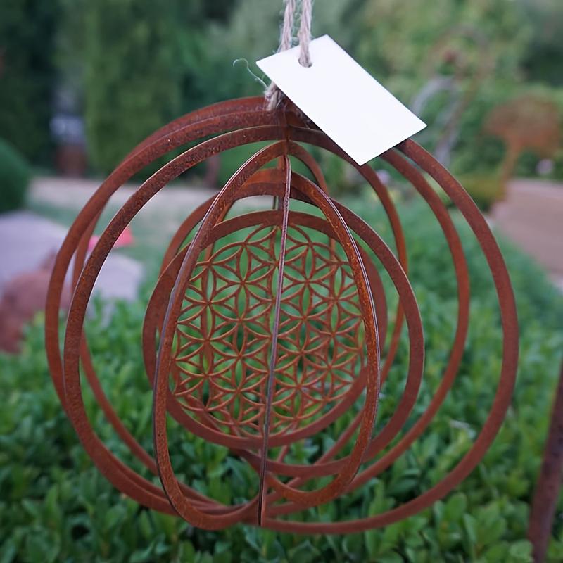 Home Decor Handicraft - مقياس اتجاه الرياح المعدني الحلزوني، قطعة