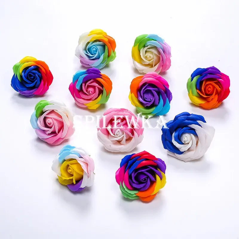 Home Decor Accessories - Spilewka 6X7cm الملونة روز زهرة اصطناعية