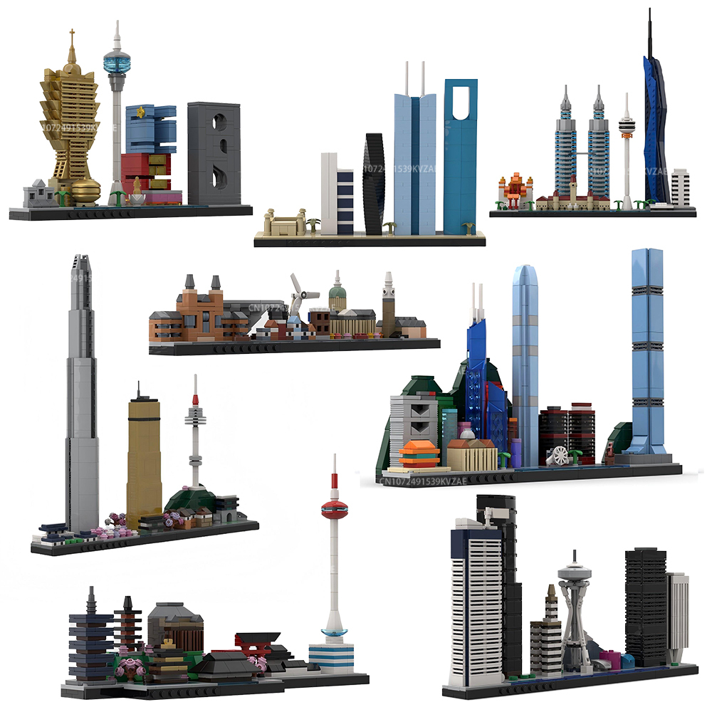 Home Decor Kuala Lumpur - MOC أفق المدينة الجذب الشهير اللبنات
