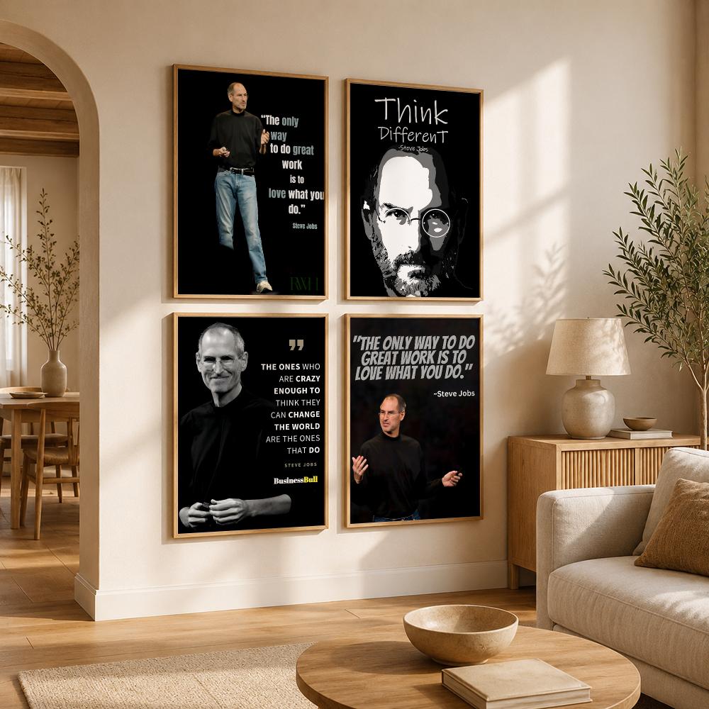 ملصق اقتباسات ستيف جوبز، ملصق  - مراجعة Home Decor Jobs وسعره