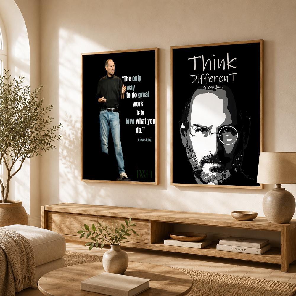 ملصق اقتباسات ستيف جوبز، ملصق  - مراجعة Home Decor Jobs وسعره