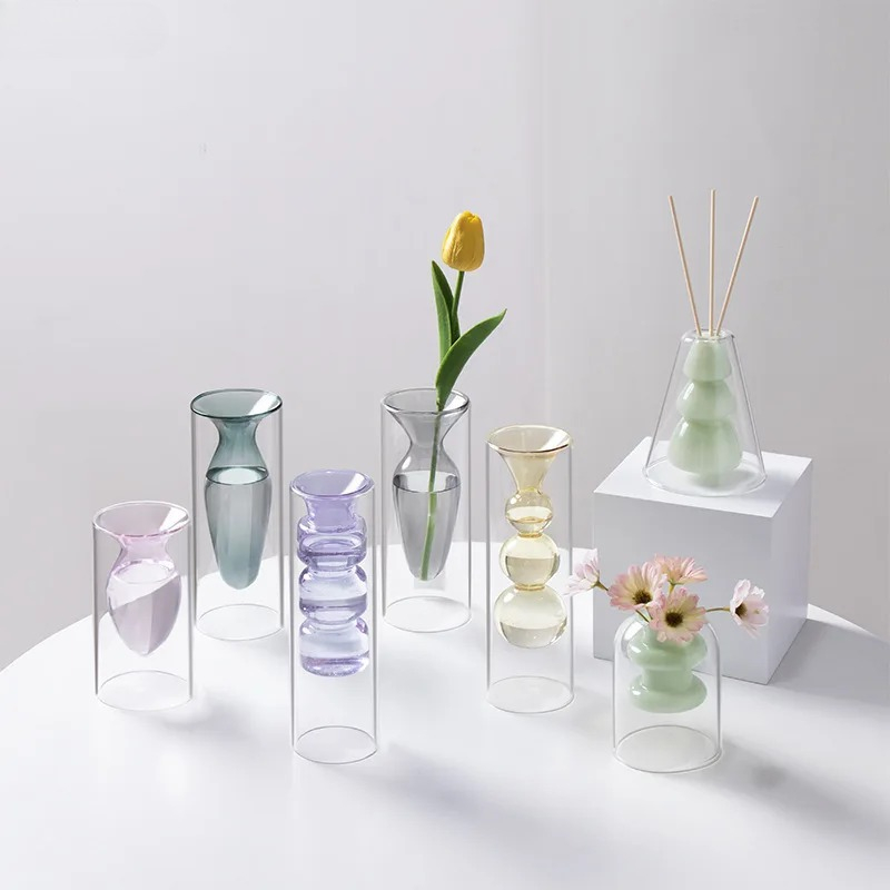 مزهرية زجاجية ملونة بطبقة مزدو - مراجعة Terrarium Glass Bottle وسعره
