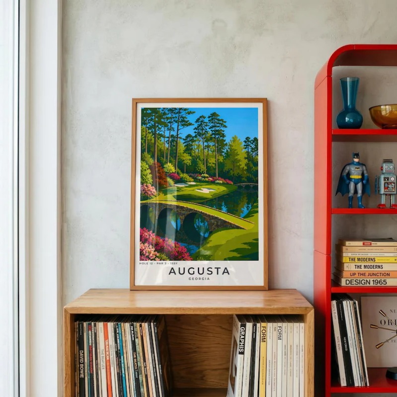 لوحة فنية حديثة لمناظر الجولف  - مراجعة Home Decor Location وسعره