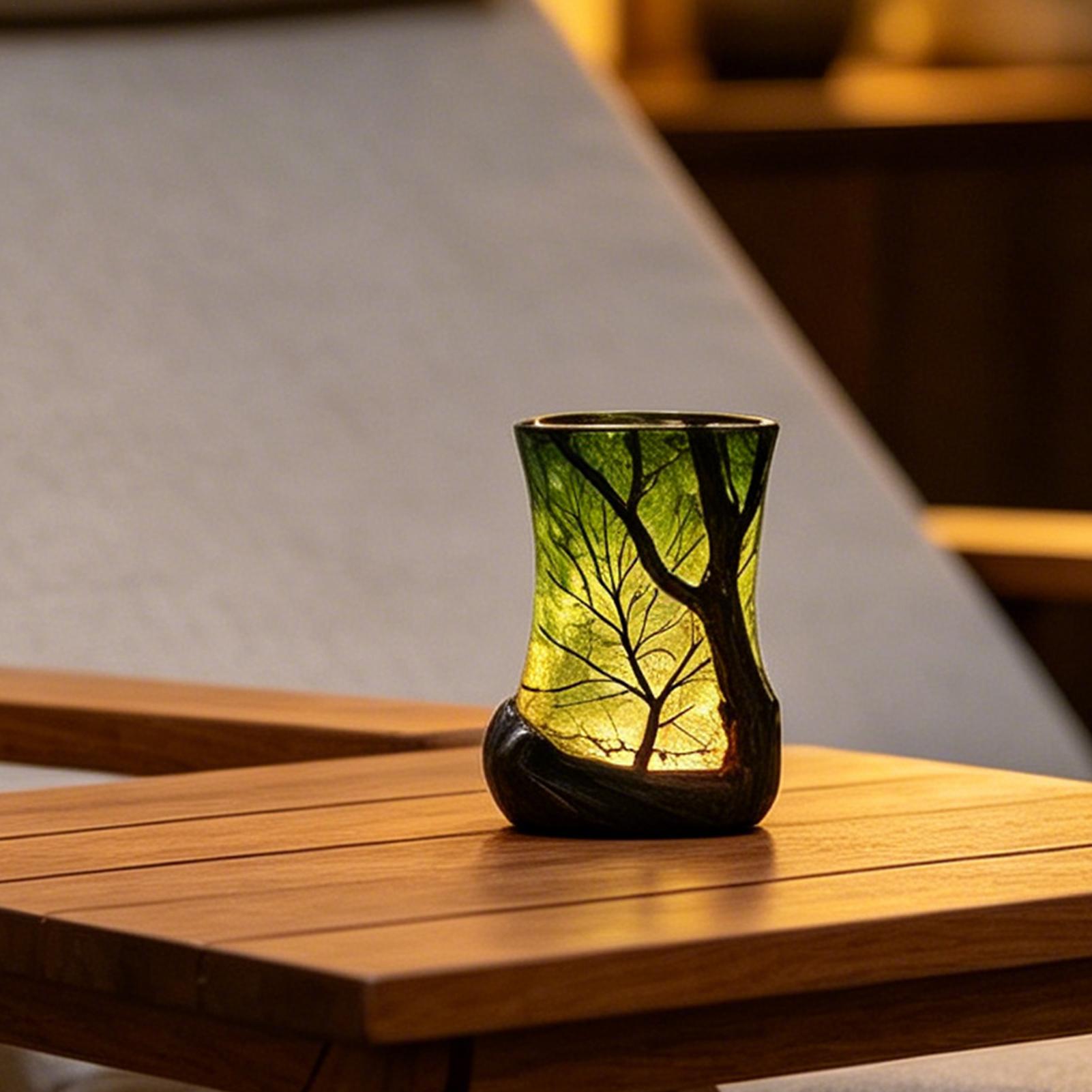 مصباح طاولة جانبي على شكل غابة - مراجعة Home Decor Lighting وسعره