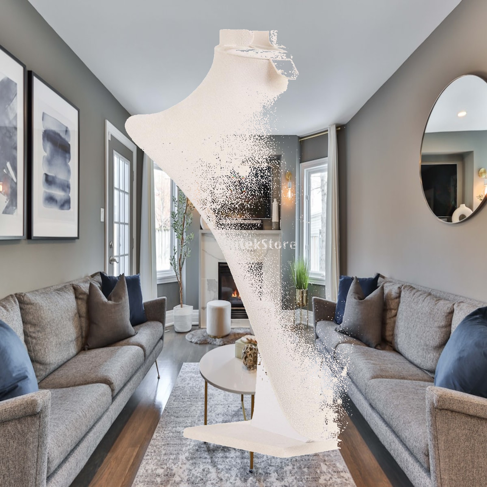 حامل عرض قلادات على شكل تمثال  - مراجعة Home Decor Retail Stores وسعره