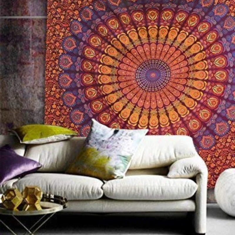 الهبي ماندالا المفروشات الهند  - مراجعة Home Decor Hippie وسعره