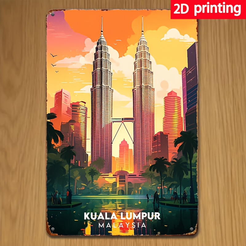 لافتة معدنية عتيقة من كوالالمب - مراجعة Home Decor Kuala Lumpur وسعره