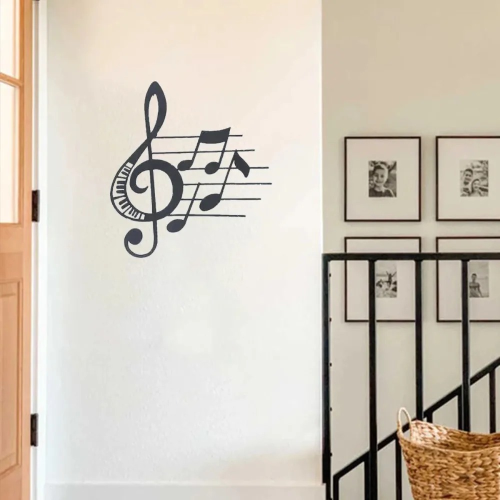 لوحة جدارية معدنية على شكل نوت - مراجعة Home Decor Brand وسعره
