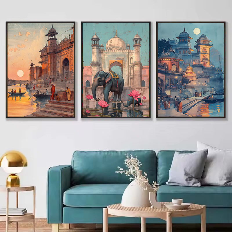 خمر الهند القديمة المعيشة Bana - مراجعة Home Decor Varanasi وسعره