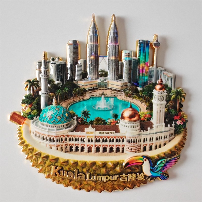 مغناطيسات ثلاجة ماليزية معدنية - مراجعة Home Decor Kuala Lumpur وسعره
