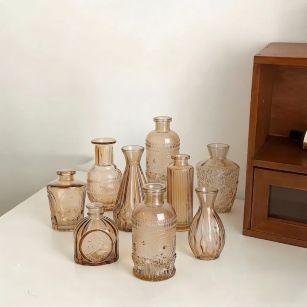 10 قطع من المزهريات الزجاجية ا - مراجعة Terrarium Glass Bottle وسعره