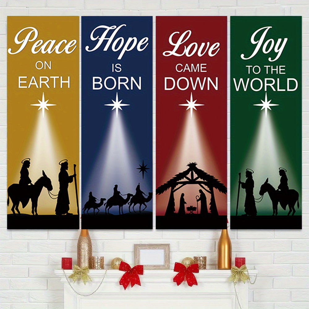 لافتات مكونة من 4 قطع ذات طابع - مراجعة Home Decor Location وسعره