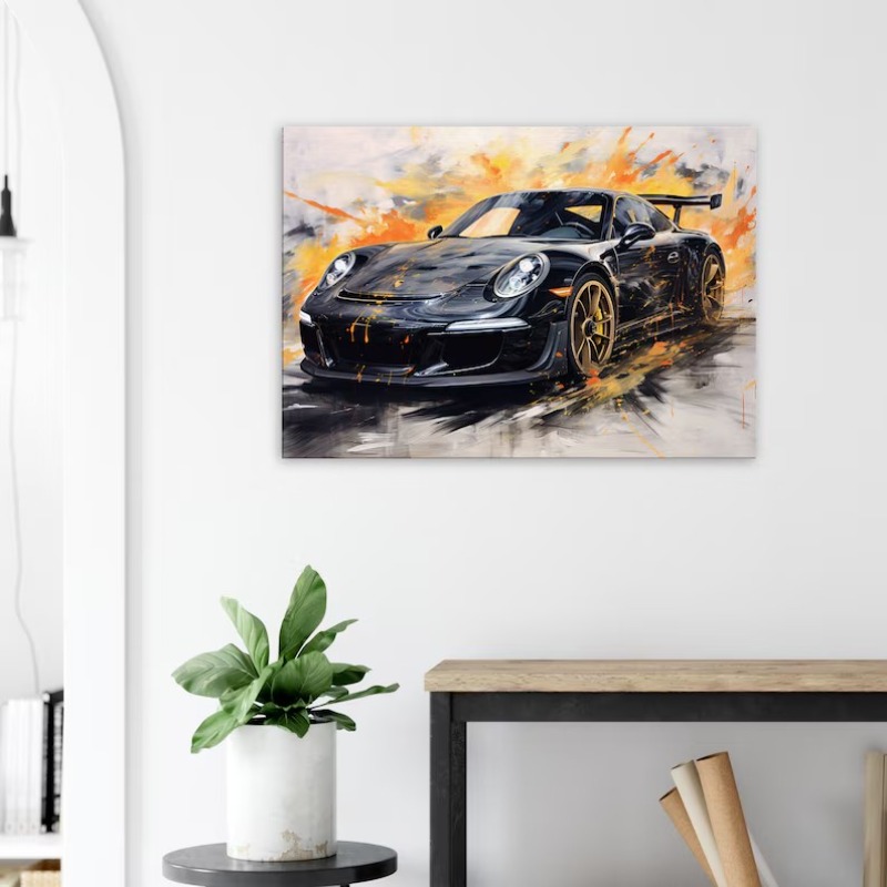 لوحة فنية عصرية مجردة لسيارات  - مراجعة Home Decor Brand وسعره