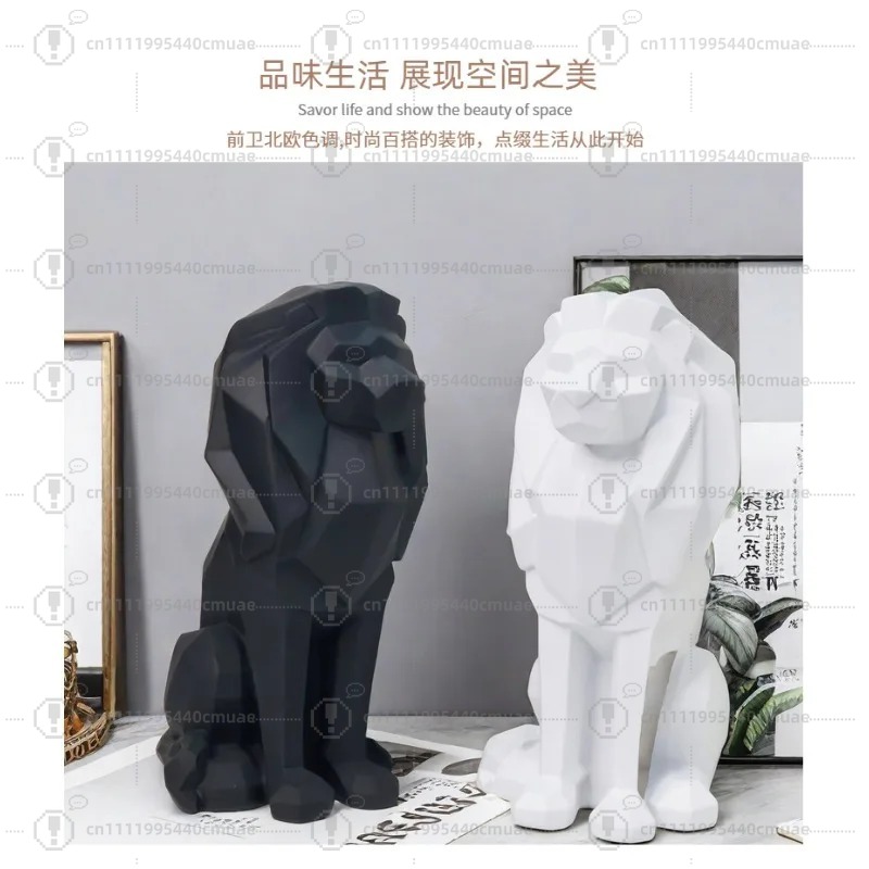 زينة أسد هندسية بتصميم إسكندنا - مراجعة Home Decor Handicraft وسعره