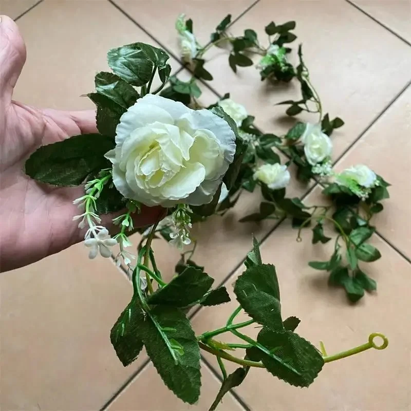 1 قطعة 2.2 متر زهرة بيضاء اصطن - مراجعة Home Decor Handicraft وسعره