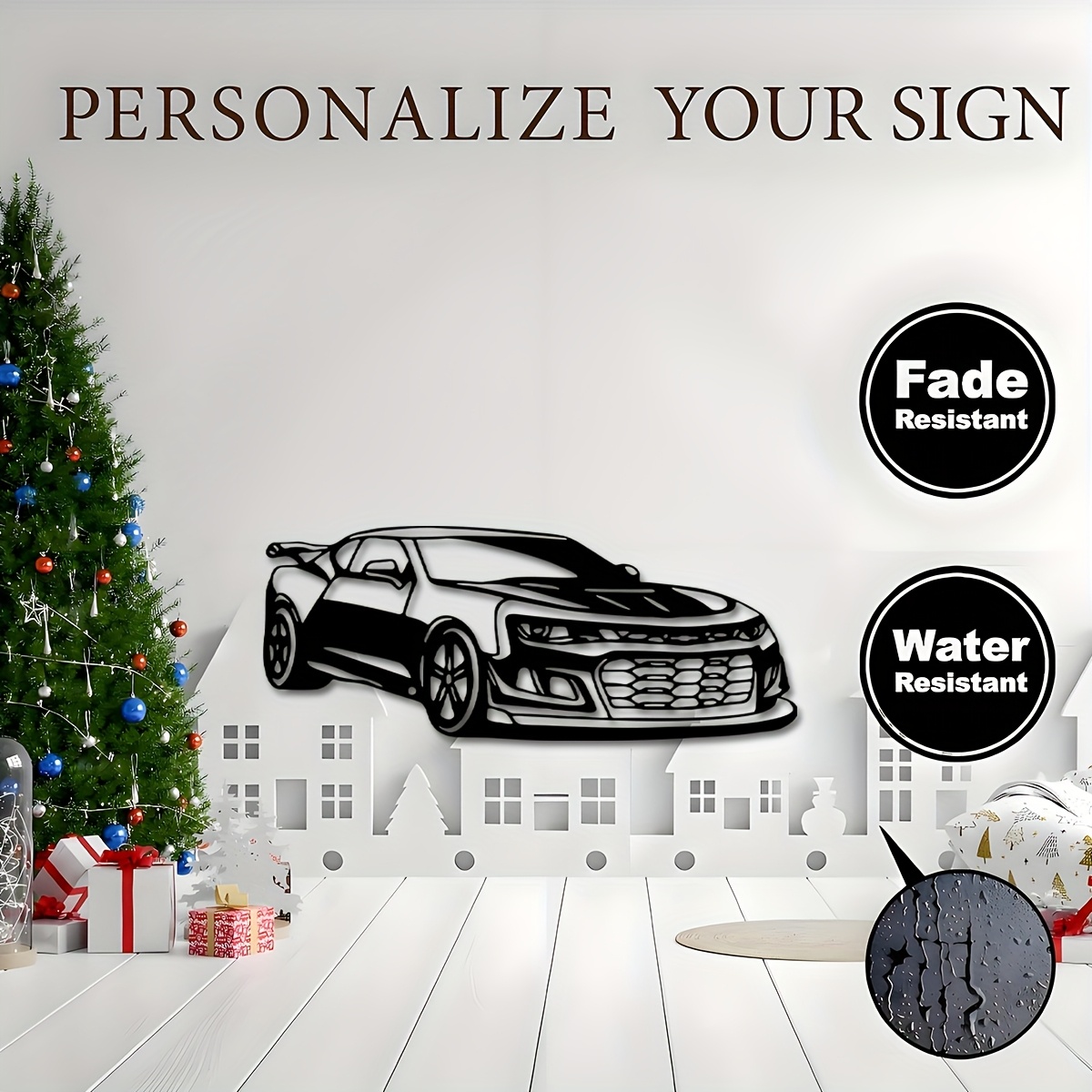 لوحة جدارية معدنية بتصميم سيار - مراجعة Home Decor Brand وسعره