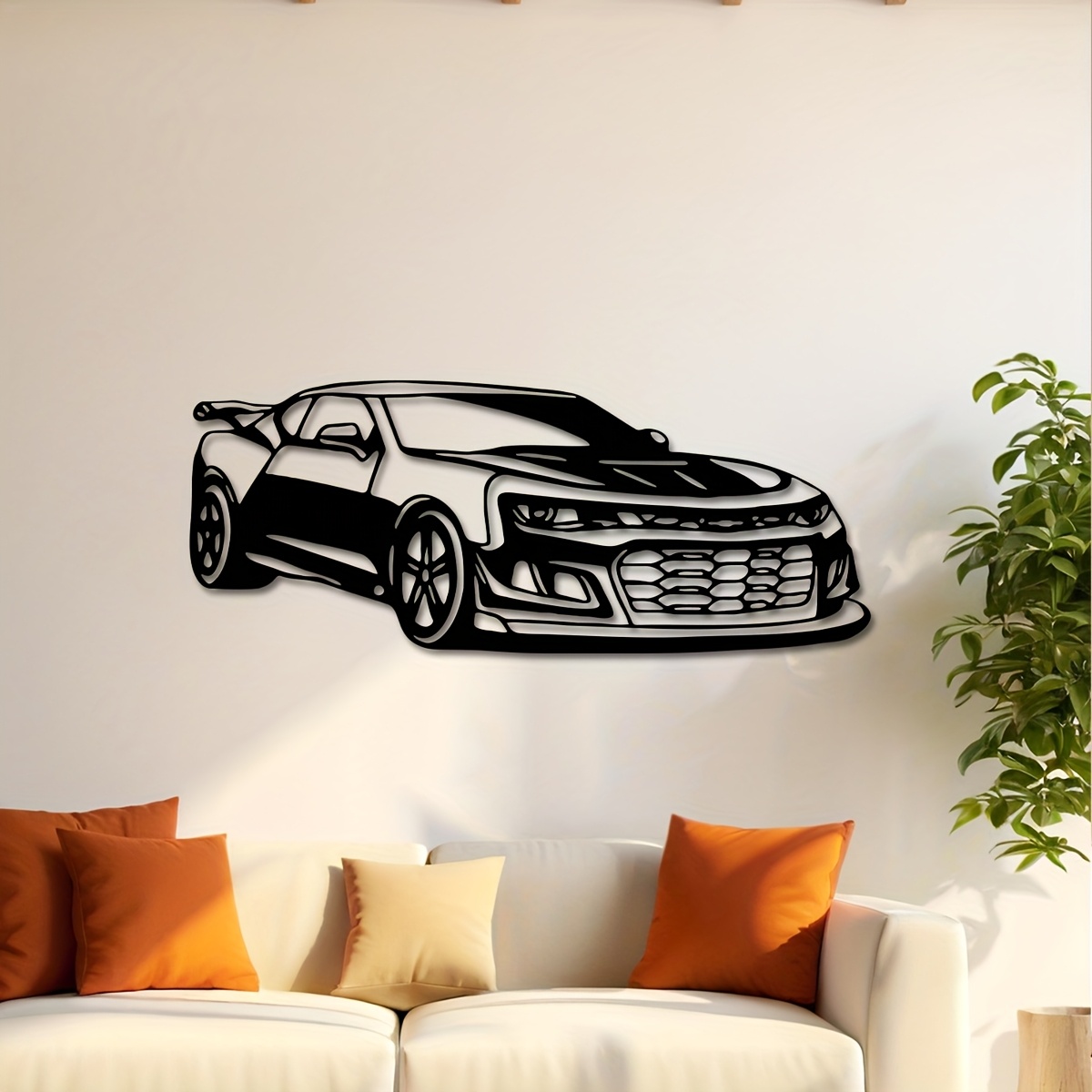 لوحة جدارية معدنية بتصميم سيار - مراجعة Home Decor Brand وسعره
