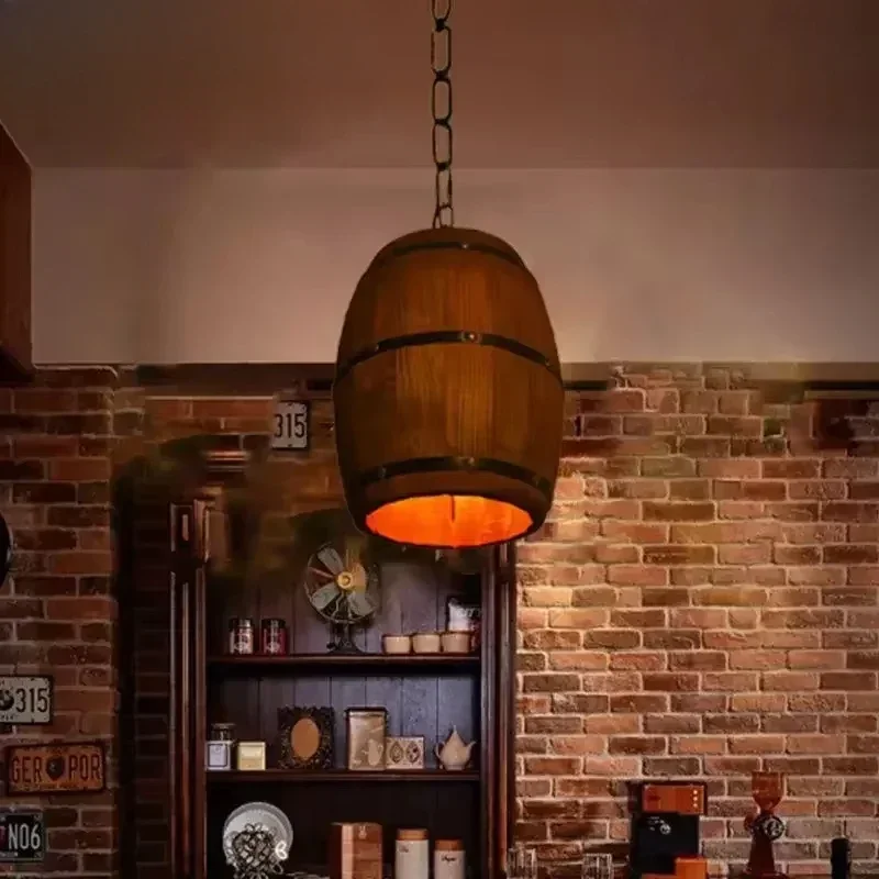 مصباح ريفي عتيق، ثريا خشبية مع - مراجعة Home Decor Lighting وسعره