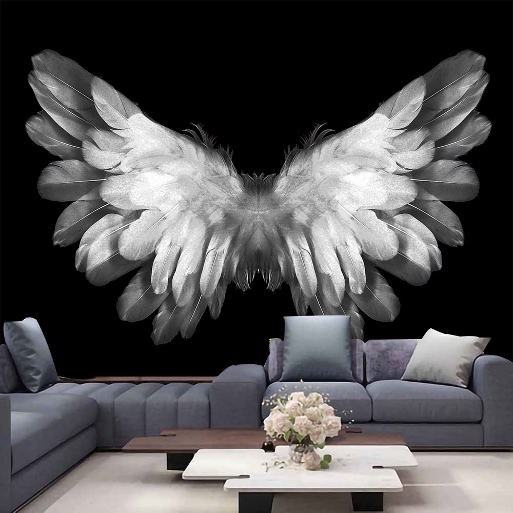 كبير أجنحة الملاك نسيج الهبي م - مراجعة Home Decor Hippie وسعره