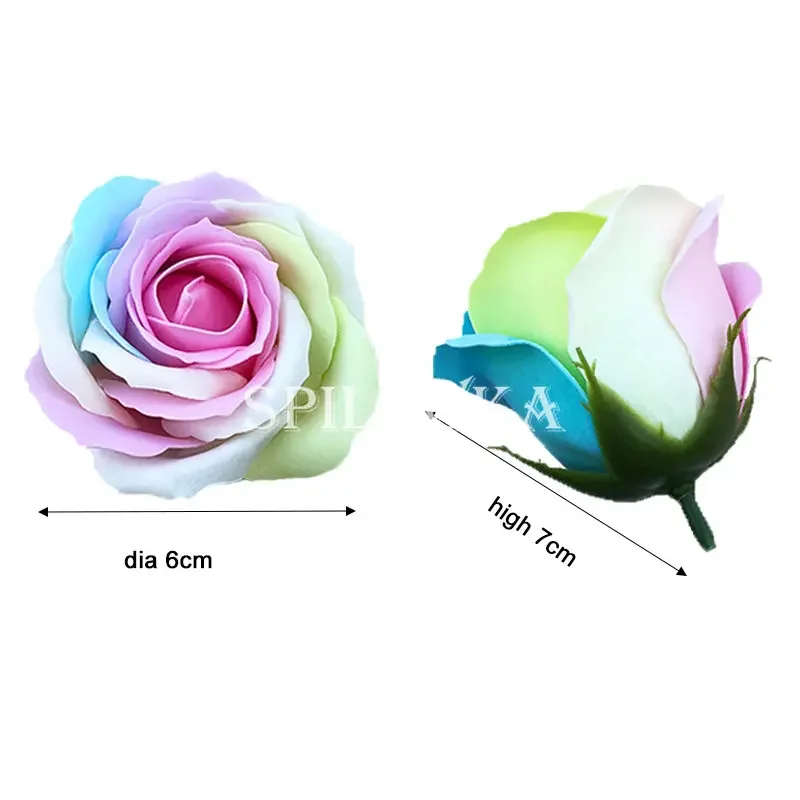 Spilewka 6X7cm الملونة روز زهر - مراجعة Home Decor Accessories وسعره