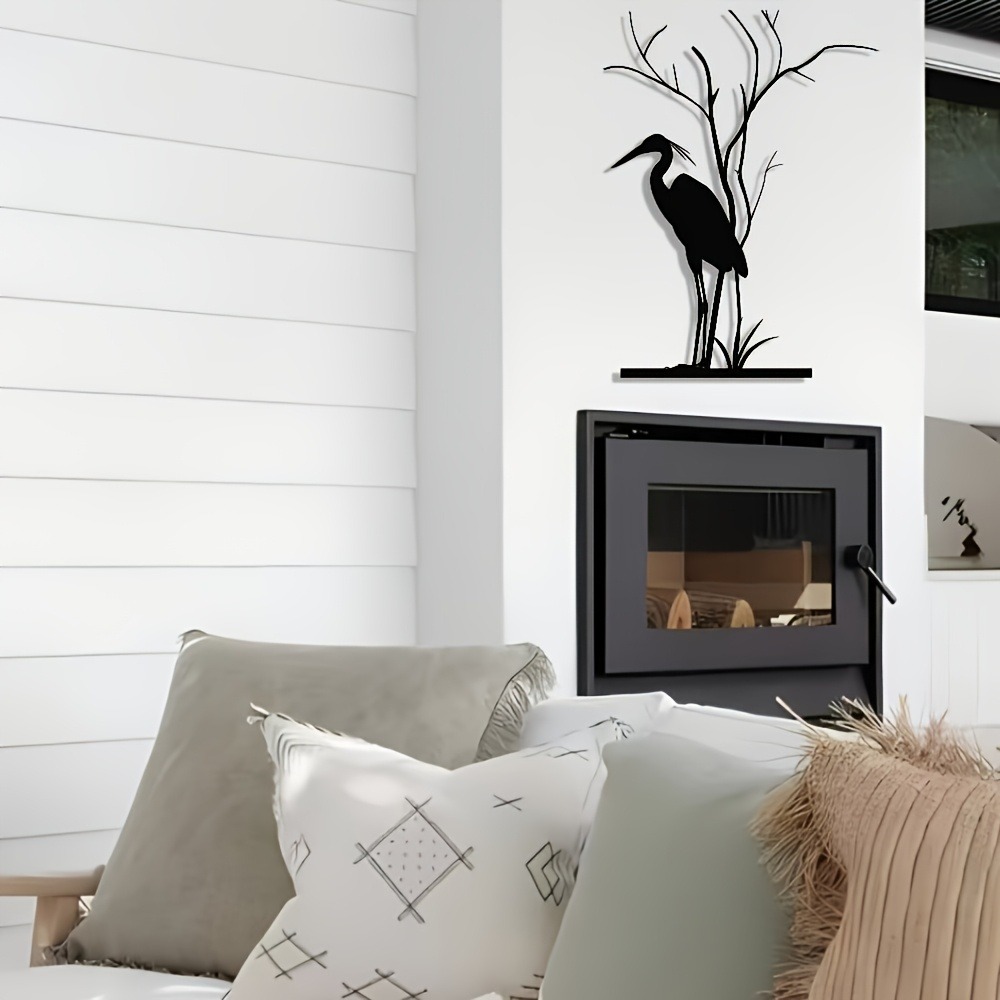 لوحة جدارية معدنية على شكل طائ - مراجعة Home Decor Brand وسعره