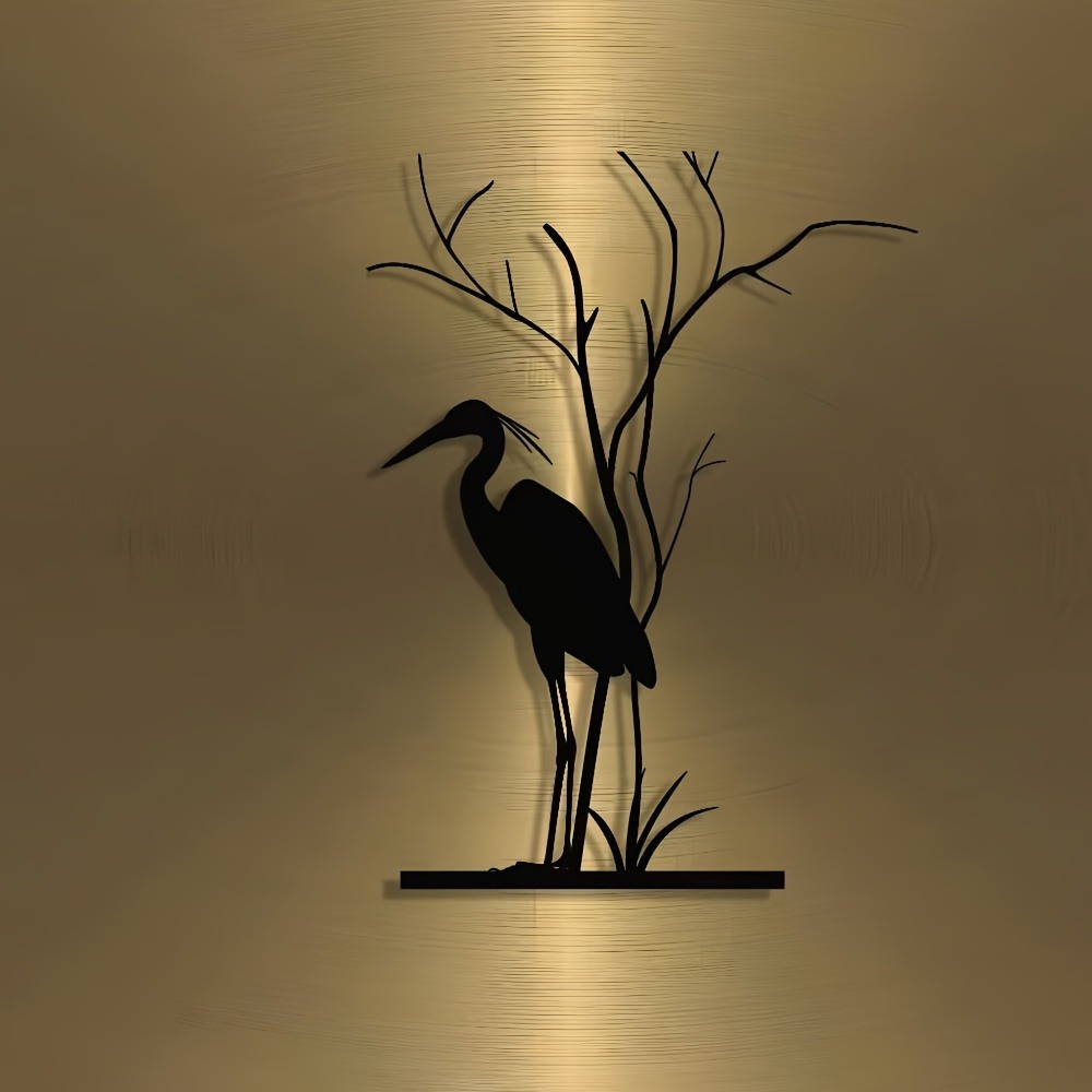 لوحة جدارية معدنية على شكل طائ - مراجعة Home Decor Brand وسعره